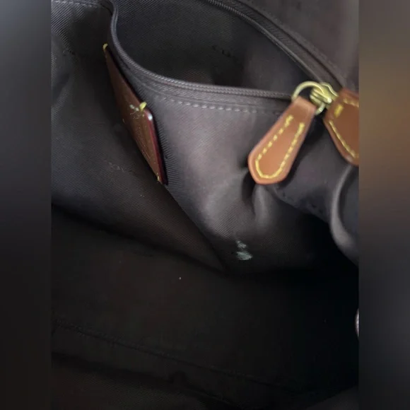 Coach Womens Coated Canvas Signature Quinn Satchel B4/Tan Rust - Picture 10 of 16